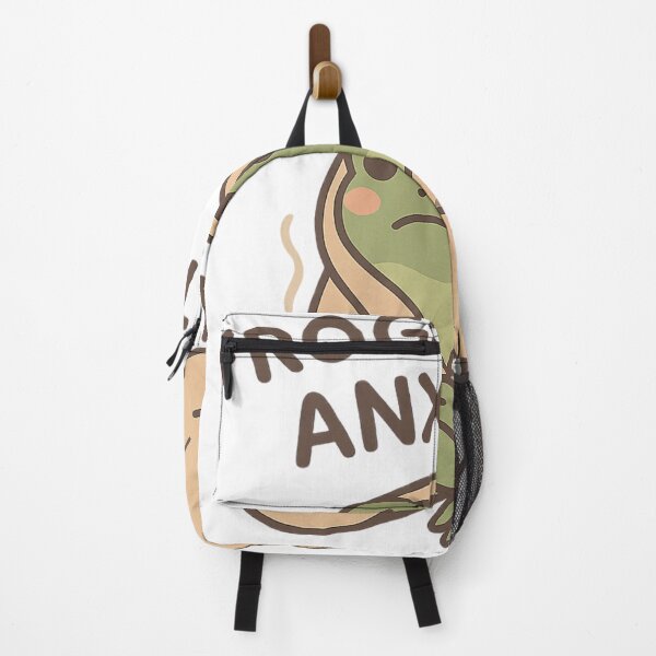 Item preview, Frogs With Anxiety – Cozy Frog Mental Health Meme designed and sold by KazyWeeb.