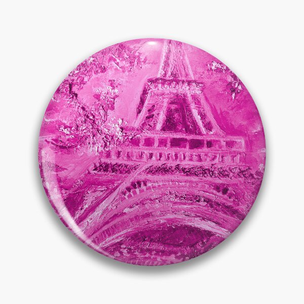 Item preview, Pink Underneath the Eiffel Tower – Pink in Paris Oil Painting designed and sold by larrypnts.