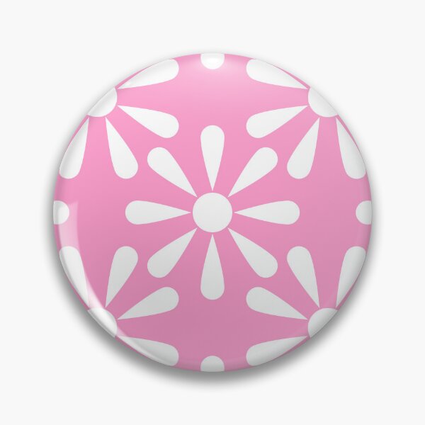 Item preview, White and Soft Rose Petal Pink Daisy Floral Polka Dot designed and sold by GenAumonier.