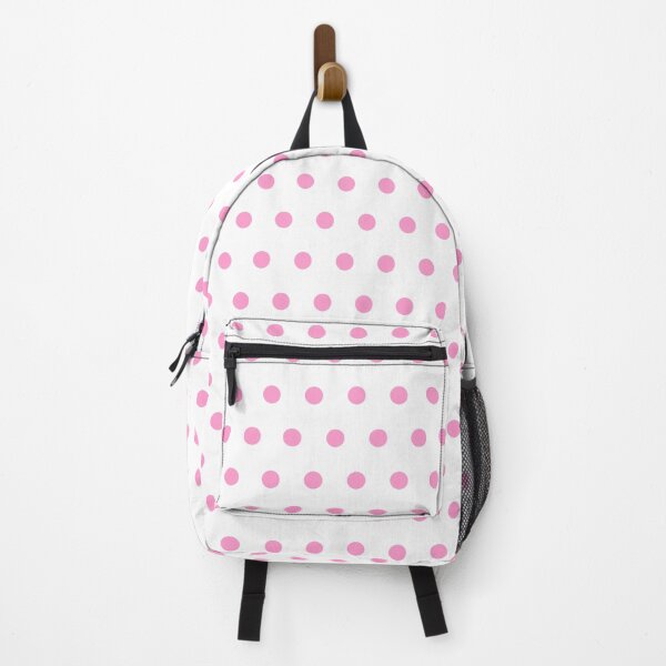 Item preview, Soft Rose Petal Pink and White Textured Polka Dot Grid designed and sold by GenAumonier.