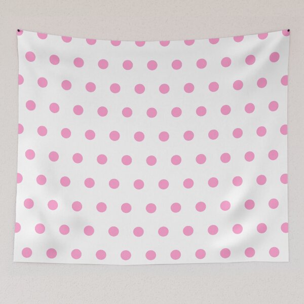 Item preview, Soft Rose Petal Pink and White Textured Polka Dot Grid designed and sold by GenAumonier.