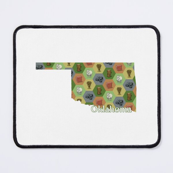 Item preview, Classic Board Game Resource Map of Oklahoma with State Name designed and sold by adamkenney.