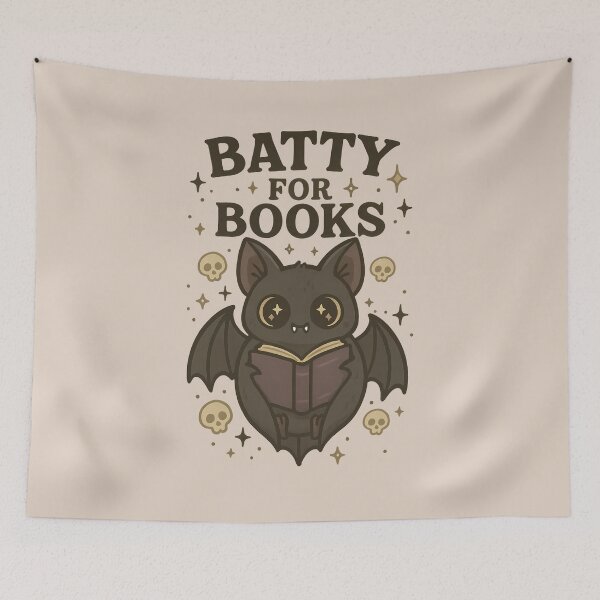 Item preview, Cute Kawaii Bat Reading – Funny Book Lover Quote Design designed and sold by Fantasy Cache.