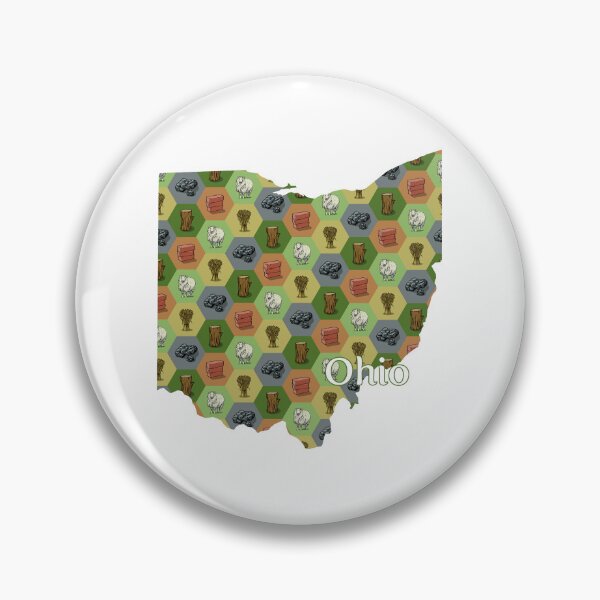 Item preview, Classic Board Game Resource Map of Ohio with State Name designed and sold by adamkenney.