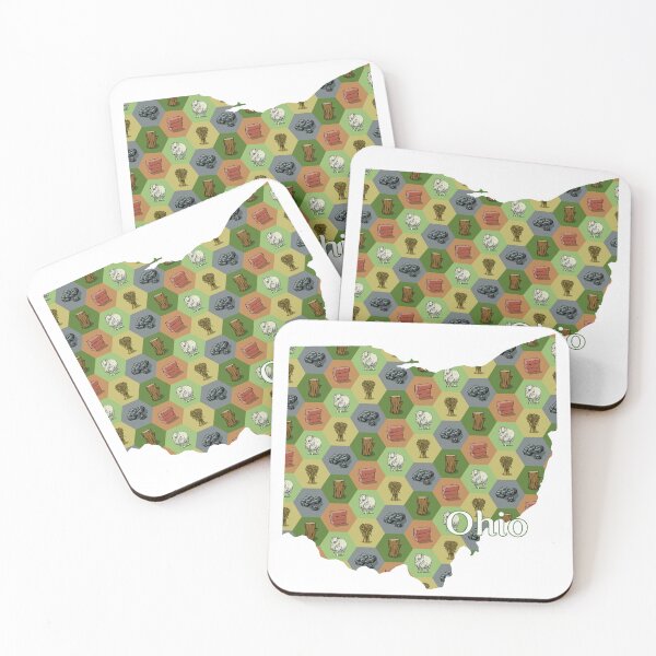 Item preview, Classic Board Game Resource Map of Ohio with State Name designed and sold by adamkenney.