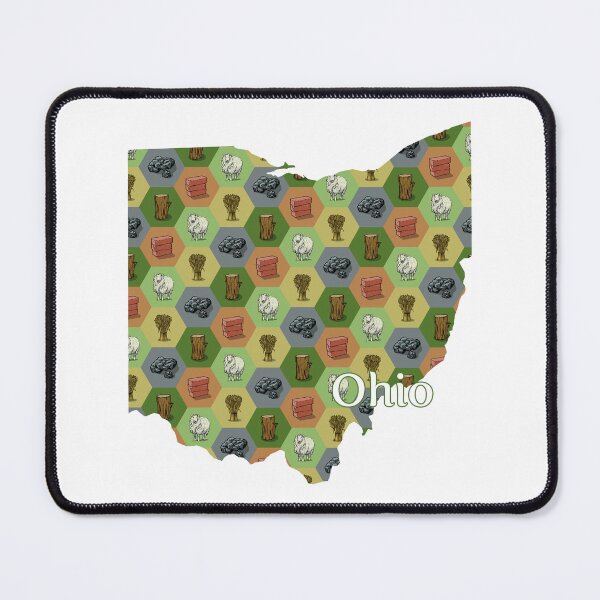 Item preview, Classic Board Game Resource Map of Ohio with State Name designed and sold by adamkenney.