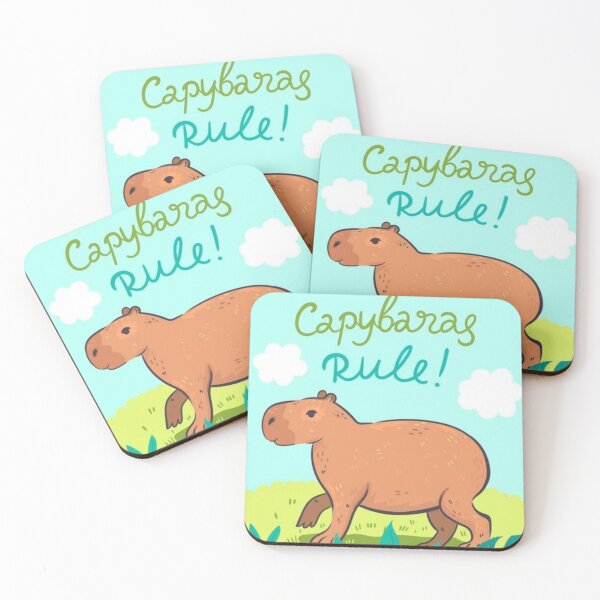 Item preview, Capybaras Rule designed and sold by kawaiistudio.
