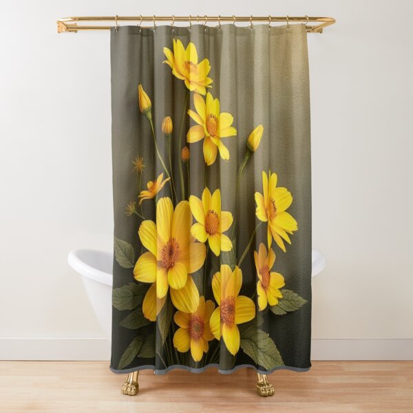 Item preview, Yellow vintage flowers designed and sold by whatthefoxsays.