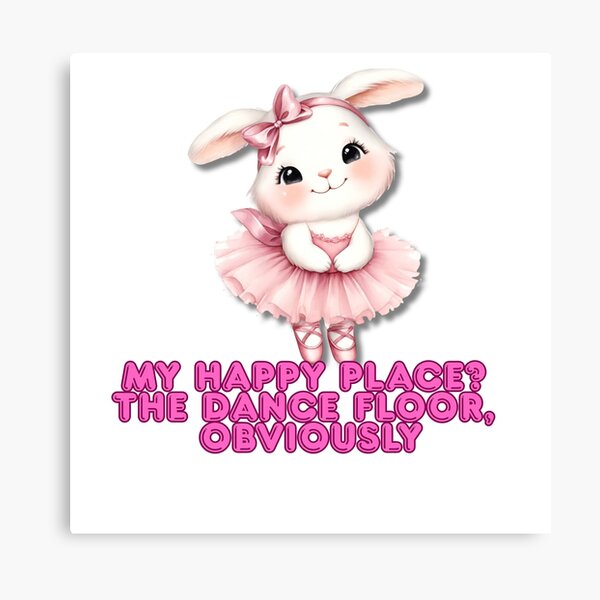 Item preview, my happy place is the dance floor designed and sold by Sanctified Sass Co.