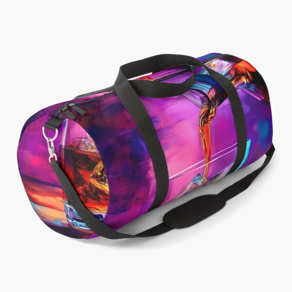 Item preview, Pour the Spirit - Whiskey and Ice Against a Rich Colorful Dynamic Swirl of Colors in Abstract Expressionism AI Art designed and sold by OlfactoART Studio.