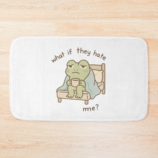 Item preview, Frog Overthinking Things – “What If They Hate Me?” designed and sold by KazyWeeb.