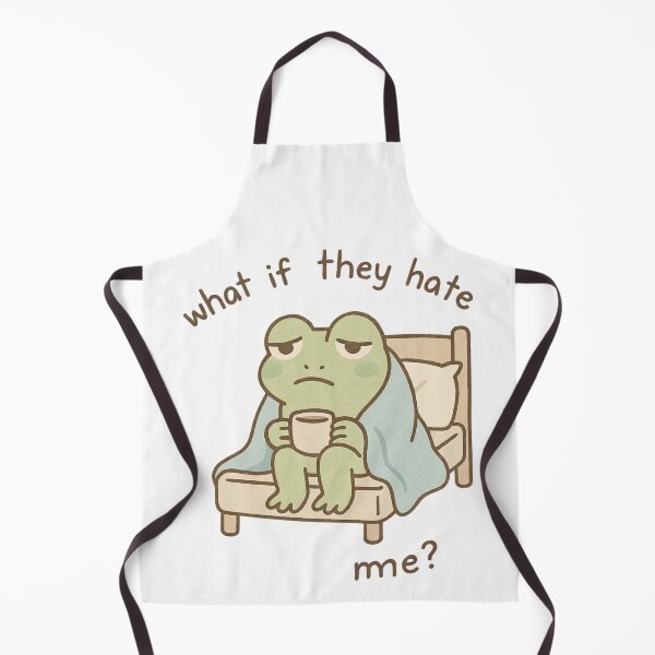 Item preview, Frog Overthinking Things – “What If They Hate Me?” designed and sold by KazyWeeb.