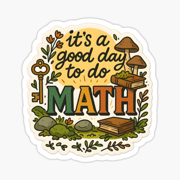 Aperçu de l'œuvre C'est une bonne journée pour faire des MATHÉMATIQUES Goblincore Dark academia créée et vendue par dorimemori.