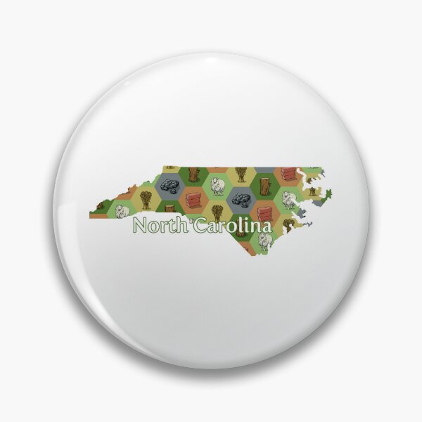 Item preview, Classic Board Game Resource Map of North Carolina with State Name designed and sold by adamkenney.