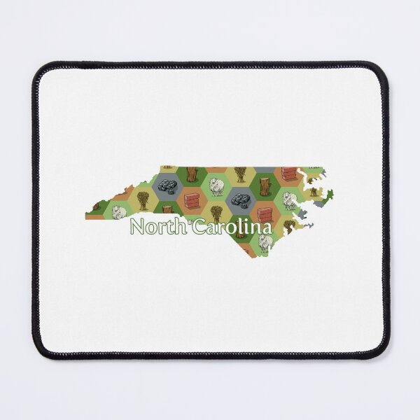 Item preview, Classic Board Game Resource Map of North Carolina with State Name designed and sold by adamkenney.