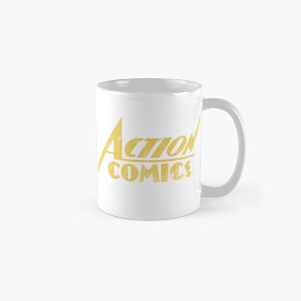 Artikel-Vorschau von Action Comics-Logo, designt und verkauft von The Common Tee.