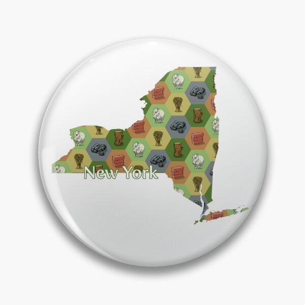 Item preview, Classic Board Game Resource Map of New York with State Name designed and sold by adamkenney.