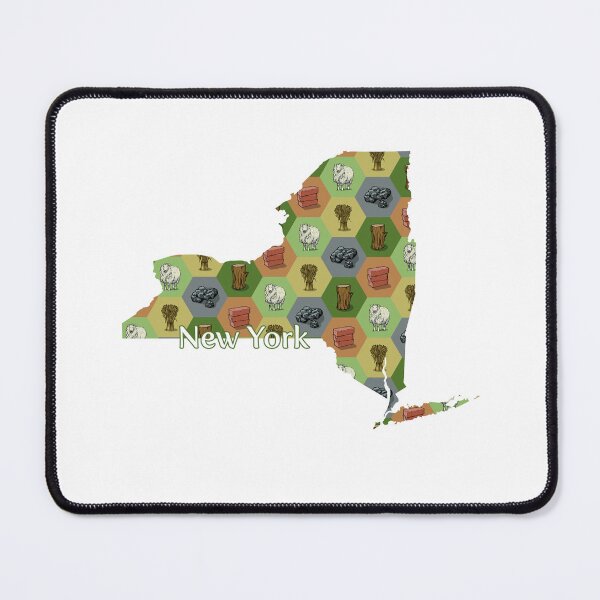 Item preview, Classic Board Game Resource Map of New York with State Name designed and sold by adamkenney.