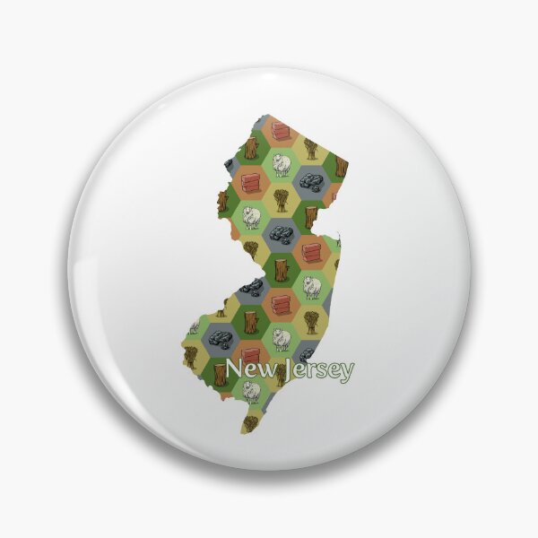 Item preview, Classic Board Game Resource Map of New Jersey with State Name designed and sold by adamkenney.