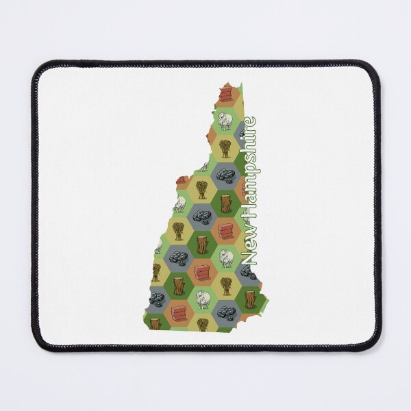 Item preview, Classic Board Game Resource Map of New Hampshire with State Name designed and sold by adamkenney.