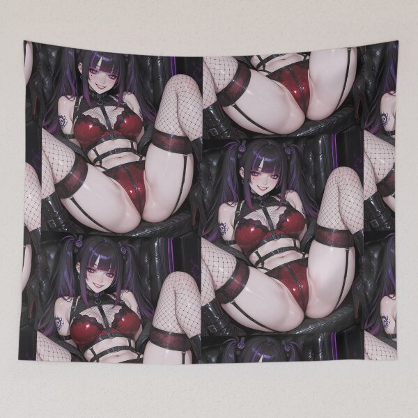 Item preview, Waifu anime cybergoth wall art 2 designed and sold by Planet Utoppia.