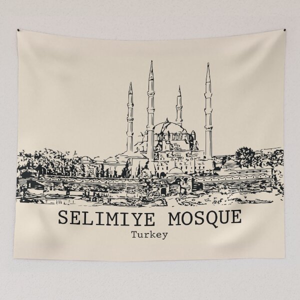 Item preview, Selimiye Mosque - Turkey designed and sold by Lakeric Cityscapes.