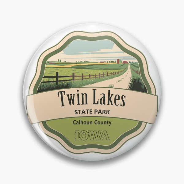 Item preview, Twin Lakes State Park, Calhoun County, Iowa designed and sold by Wanderful-roads.
