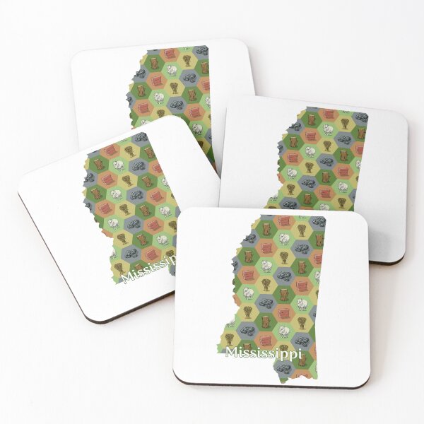 Item preview, Classic Board Game Resource Map of Mississippi with State Name designed and sold by adamkenney.