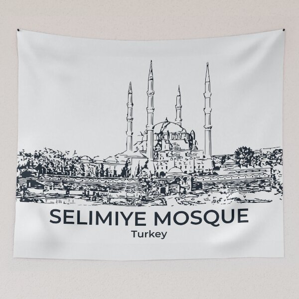 Item preview, Selimiye Mosque - Turkey designed and sold by Lakeric Cityscapes.
