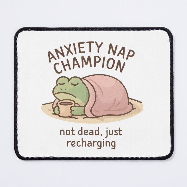 Item preview, Anxiety Nap Champion – “Not Dead, Just Recharging” designed and sold by KazyWeeb.