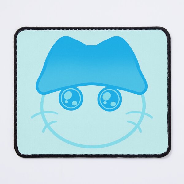 Item preview, Kawaii Blue Mushroom Cat designed and sold by Xiaolan's Art.