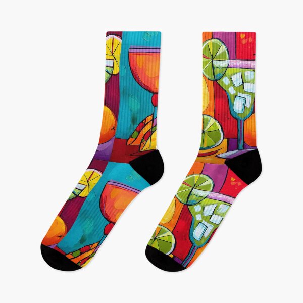 Item preview, Turn Up the Flavor This Cinco de Mayo with Vibrant Cocktails Tacos and Citrus in Bold Geometry designed and sold by OlfactoART Studio.