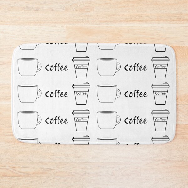 Item preview, Coffee Doodles Pattern designed and sold by Minimalist Quotes and Sayings.