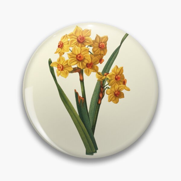 Item preview, Antique Yellow Narcissus Daffodil Flowers designed and sold by IrisAndIvy.