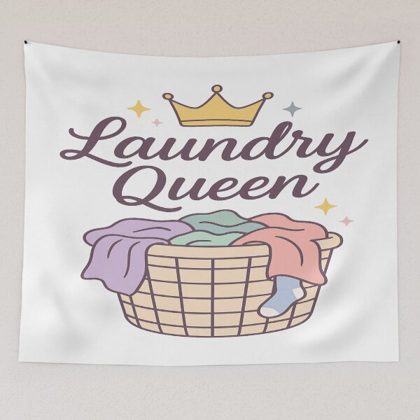 Item preview, Laundry Queen – Funny Momma Life Quote designed and sold by Rajasekar.