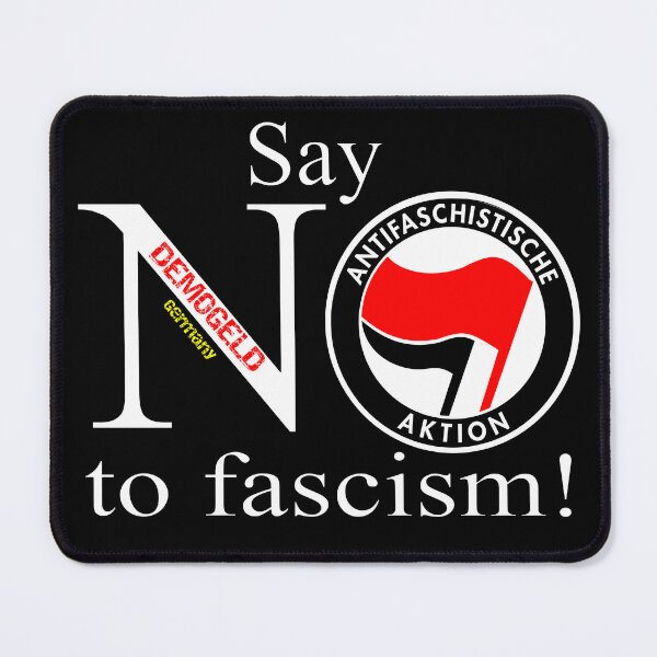 Item preview, Say NO to fascism, optimal for dark background designed and sold by Demogeld.