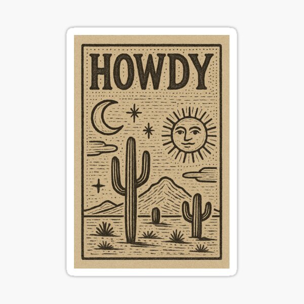 Item preview, Howdy - Go West designed and sold by justgowest.