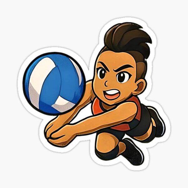 Monica Right Side Hitter "Diving" Sticker