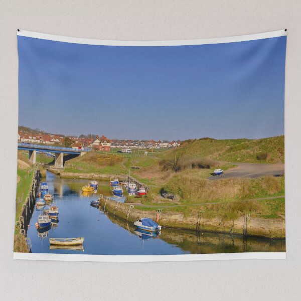 Item preview, Colorful Seaton Sluice Harbour Reflections designed and sold by Violaman.