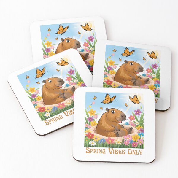 Item preview, Capybara Spring Vibes  designed and sold by Tienda-Vane.