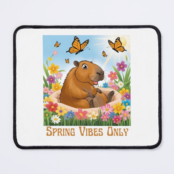 Item preview, Capybara Spring Vibes designed and sold by Tienda-Vane.