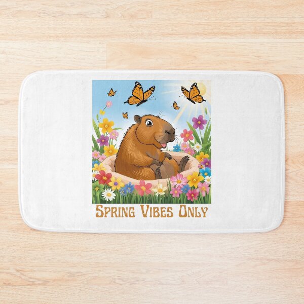 Item preview, Capybara Spring Vibes  designed and sold by Tienda-Vane.