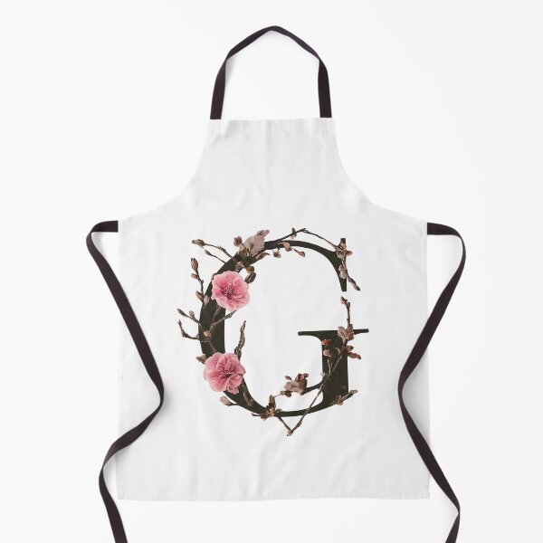 Item preview, Elegant Floral Letter G - Botanical Alphabet Art with Pink Flowers designed and sold by Psycho-Crazy.