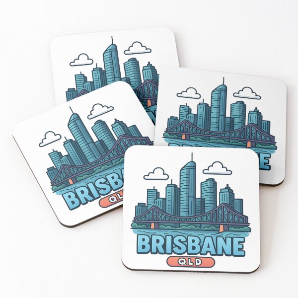 Item preview, Brisbane Queensland Skyline Design Australia designed and sold by MPAlex.