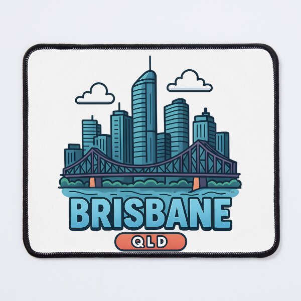 Item preview, Brisbane Queensland Skyline Design Australia designed and sold by MPAlex.