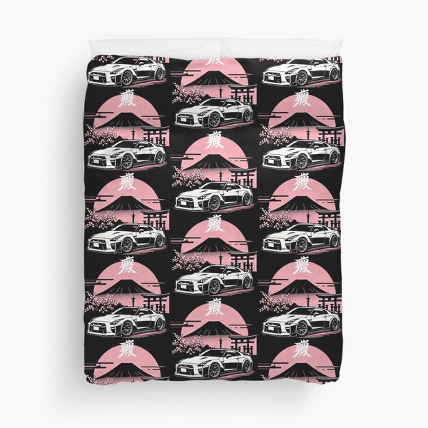 Vista previa del artículo con la obra «R35 GT-R japonés rosa», diseñado y vendido por TheArtOfCar.