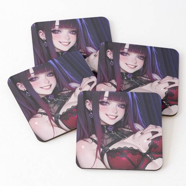 Item preview, Waifu anime cybergoth wall art 4 designed and sold by Planet Utoppia.