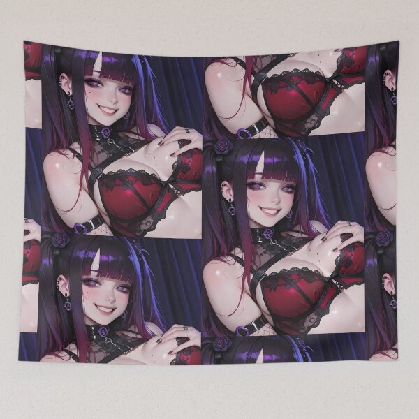 Item preview, Waifu anime cybergoth wall art 4 designed and sold by Planet Utoppia.