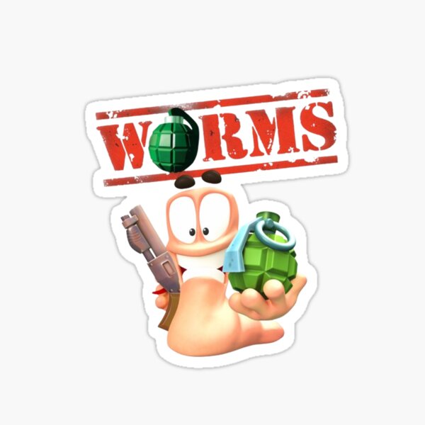 Vista previa del artículo con la obra «Camiseta del videojuego Worms: clásica camiseta de estrategia explosiva para jugadores retro», diseñado y vendido por LAS-PRINTS.