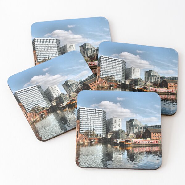 Item preview, Narrowboats at Regency Wharf designed and sold by Rachel J Bowler.
